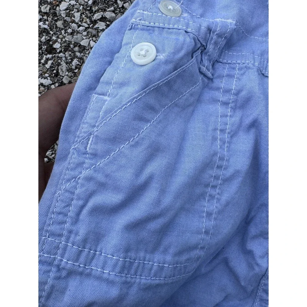 Carter's Boy Short Overall Size 9 Months With Frog Light Blue